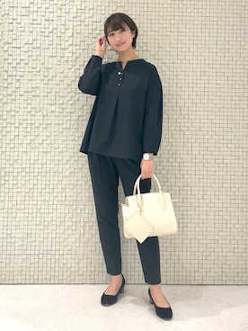 「お仕事コーデ」｜「アイテム（チェスターコート）」を使った、yukiさん（レディース・164cm）の冬コーディネート