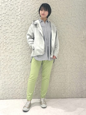 「インディヴィ」｜「アイテム（ベスト）」を使った、yukiさん（レディース・164cm）の春コーディネート