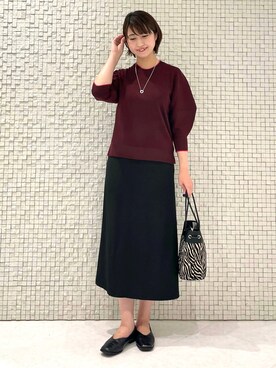 「インディヴィ」｜「アイテム（ハンドバッグ）」を使った、yukiさん（レディース・164cm）の秋コーディネート