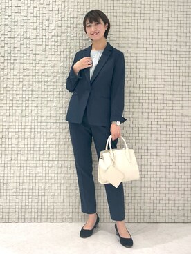 「インディヴィ」｜「アイテム（チェスターコート）」を使った、yukiさん（レディース・164cm）の冬コーディネート