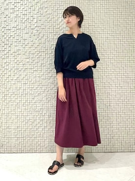 「リバーシブル」｜「アイテム（その他）」を使った、yukiさん（レディース・164cm）の夏コーディネート