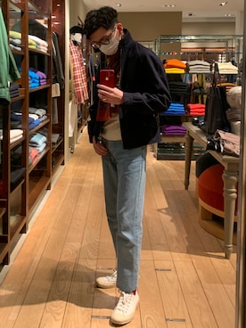 「Big John（ビッグジョン）のアイテム」を使った、tomihiro930629さん（メンズ・171cm）の春コーディネート