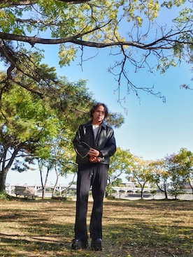 「アイテム（ブルゾン）」を使った、まもなく娘が産まれる36歳さん（メンズ・171cm）の秋コーディネート