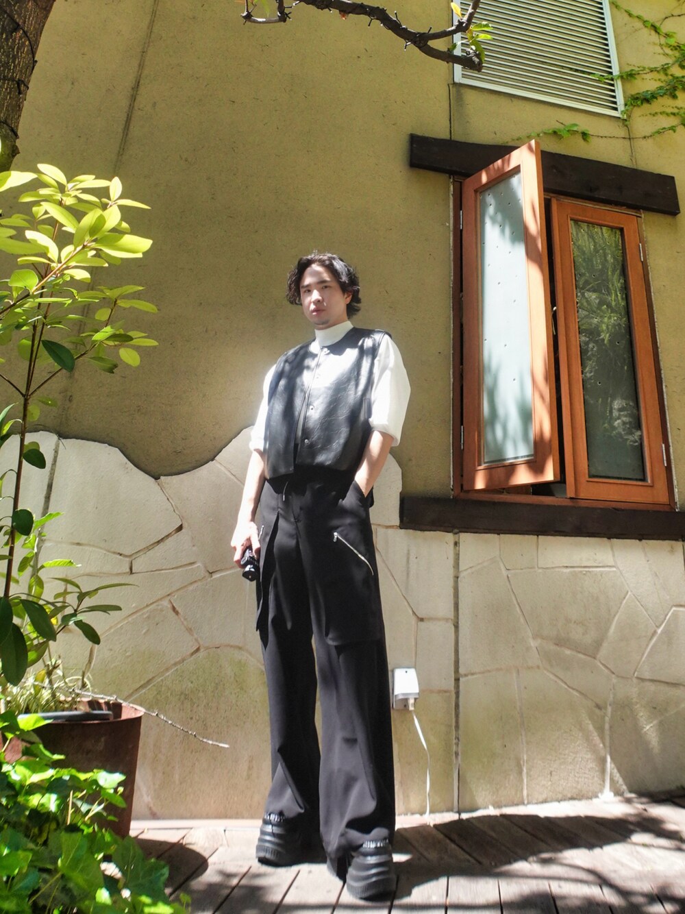 UNISEX》Wrap Cut Wide Cargo Pants/ラップワイドカーゴパンツ