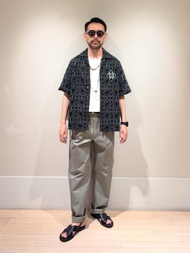 「J&M Davidson（ジェイアンドエムデヴィッドソン）のアイテム」を使った、Mashio_TOMORROWLANDさん（メンズ・175cm）の春コーディネート