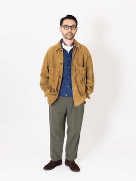 「アイテム（財布/小物）」を使った、Mashio_TOMORROWLANDさん（メンズ・175cm）の秋コーディネート