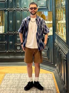「BLANC..（ブラン）のアイテム」を使った、Mashio_TOMORROWLANDさん（メンズ・175cm）の夏コーディネート