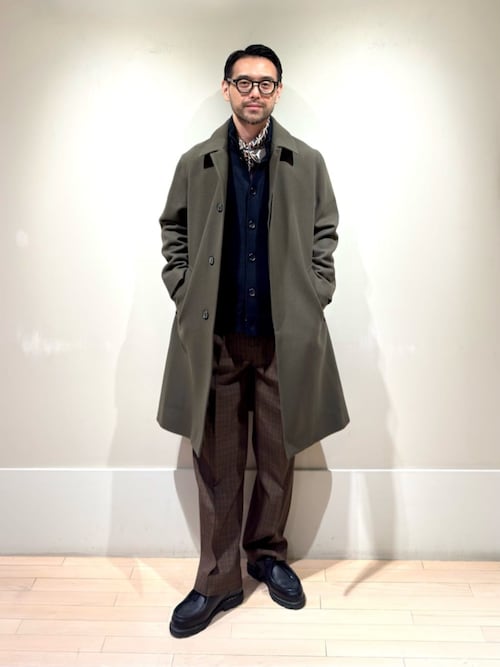 別注】MACKINTOSH DUNKELD ウールステンカラーコート（ステンカラー