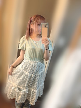 「kutir（クティール）のアイテム」を使った、智絵 悠さん（レディース・154cm）の夏コーディネート