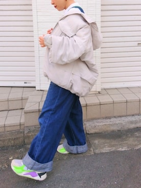 「cepo（セポ）のアイテム（オールインワン・サロペット）」を使った、もてりさん（レディース・148cm）の冬コーディネート