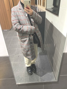 「AS KNOW AS PINKY（アズノゥアズピンキー）のアイテム（ジャケット/アウター）」を使った、AKさん（レディース・148cm）の冬コーディネート