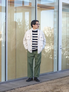 おひげめがね。さん(メンズ・170cm)の冬コーディネート