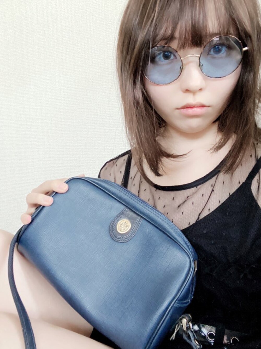 「古着好きな人と繋がりたい、春夏コーデ、低身長」｜「E hyphen world galleryのアイテム（シャツ/ブラウス、ブラック系）」を使った、あみぴさん（レディース・150cm）の夏コーディネートの1枚目の写真
