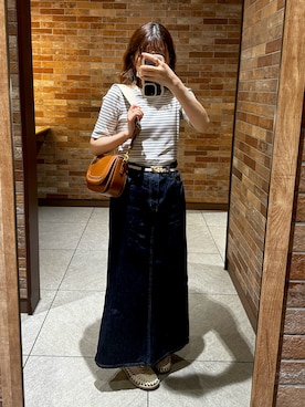 「Honeys（ハニーズ）のアイテム（ファッション雑貨）」を使った、えりりんさん（レディース・160cm）の夏コーディネート