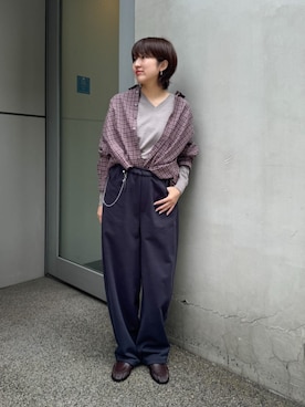 「JVAM（ジェーヴィエーエム）のアイテム」を使った、TOMORROWLANDkanemaruさん（レディース・164cm）の秋コーディネート