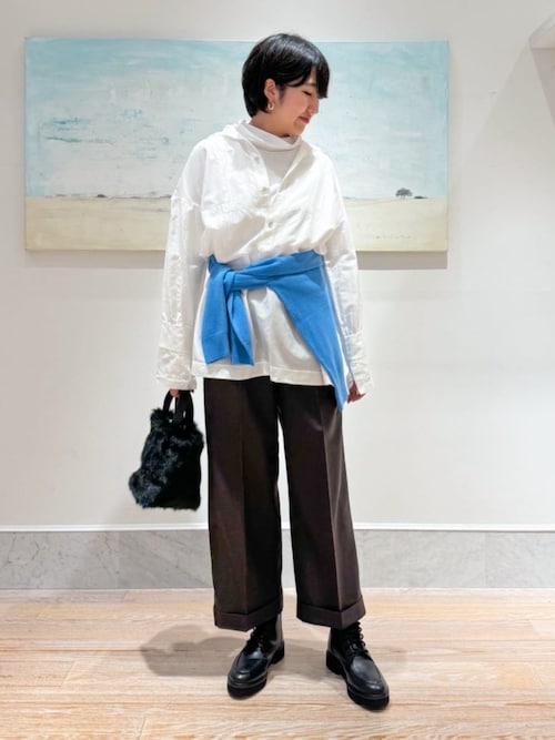 ドロンワーク スタンドカラーシャツ（シャツ/ブラウス