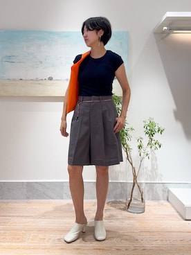 「HAVERSACK（ハバーザック）のアイテム」を使った、TOMORROWLANDkanemaruさん（レディース・164cm）の夏コーディネート