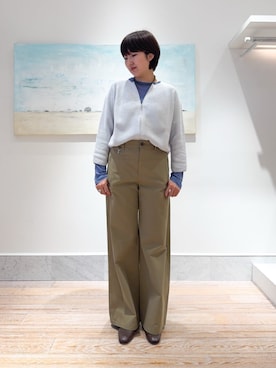 「BASERANGE（ベースレンジ）のアイテム」を使った、TOMORROWLANDkanemaruさん（レディース・164cm）の冬コーディネート