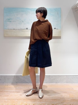 「HAVERSACK」｜TOMORROWLANDkanemaruさん（レディース・164cm）の秋コーディネート