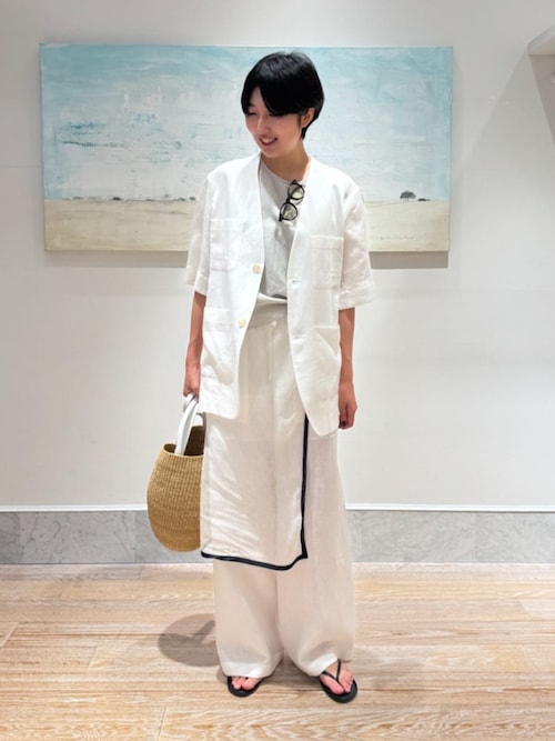 楽天市場】【中古】GALERIE VIE 22SS リブコンビフレンチリネン