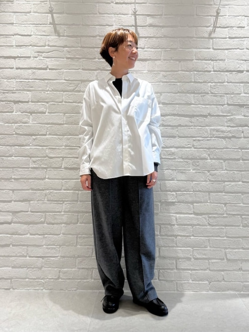 プルミエールウールリブ クルーネックプルオーバー（ニット/セーター