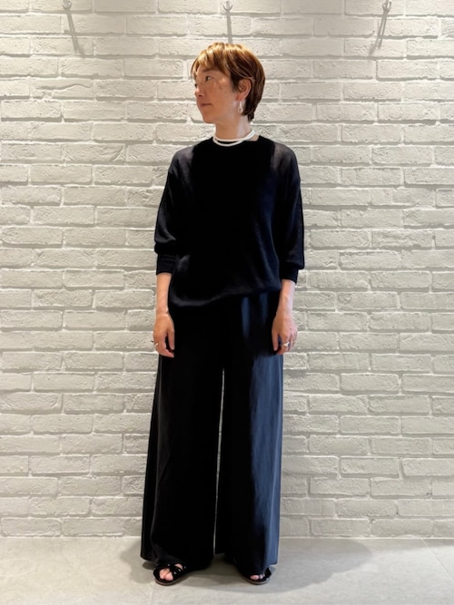 【GALERIE VIE】リネンコード ボートネック プルオーバーニット リネンコード ボートネック プルオーバーニット | GALERIE VIE