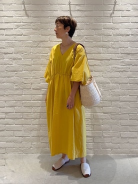 「HAVERSACK（ハバーザック）のアイテム」を使った、TOMORROWLAND_kimuraさん（レディース・161cm）の夏コーディネート