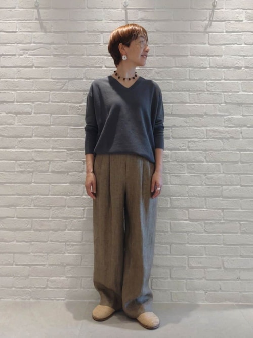 【GALERIE VIE】ドライカノコ Vネックプルオーバー ドライカノコ Vネックプルオーバー | GALERIE VIE (Women