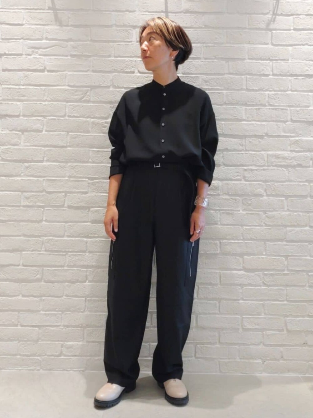 未使用❤️GALERIE VIE ダブルクロス ワイドプルオーバーシャツ　ゆったり 未使用❤️GALERIE VIE ダブルクロス ワイドプルオーバーシャツ