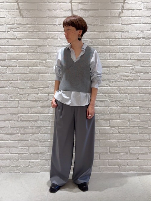 今期26春新作未使用タグ付きギャルリーヴィーミラノリブ2wayニットベスト GALERIE VIE（ギャルリー ヴィー） ベスト ジレ ミラノリブ 2-way