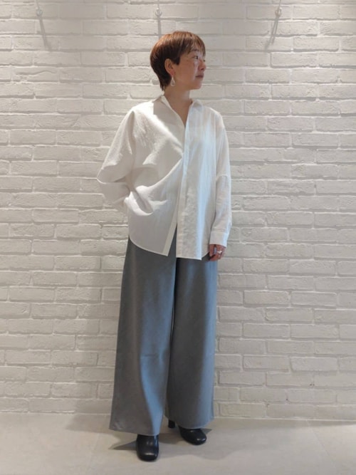 【GALERIE VIE】コットンタイプライター レギュラーワイドシャツ コットンタイプライター レギュラーワイドシャツ | GALERIE VIE
