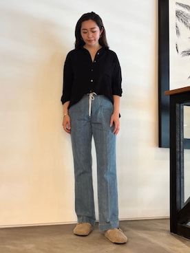 「JAMES PERSE（ジェームスパース）のアイテム」を使った、TOMORROWLAND_shirahaさん（レディース・168cm）の冬コーディネート