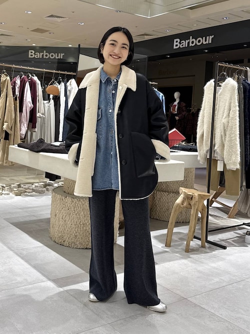 セール】リバーシブルムートンジャケット（ブルゾン）｜BABYLONE