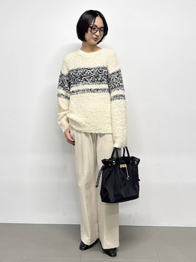 「BABYLONE（バビロン）のアイテム」を使った、のんさん（レディース・162cm）の秋コーディネート