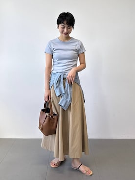 「BABYLONE（バビロン）のアイテム」を使った、のんさん（レディース・162cm）の春コーディネート