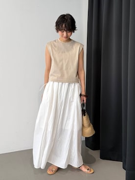 「BABYLONE（バビロン）のアイテム」を使った、のんさん（レディース・162cm）の夏コーディネート
