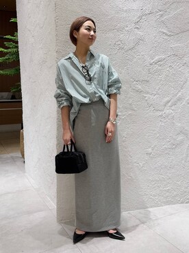 「AIM（エイム）のアイテム」を使った、のんさん（レディース・162cm）の冬コーディネート