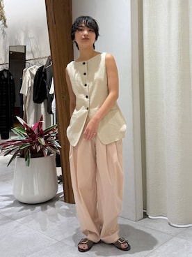 「BABYLONE（バビロン）のアイテム」を使った、のんさん（レディース・162cm）の夏コーディネート