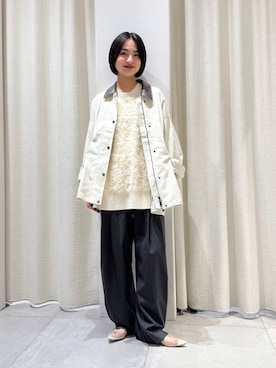 「BABYLONE（バビロン）のアイテム（ベスト）」を使った、のんさん（レディース・162cm）の秋コーディネート