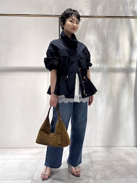 「BABYLONE（バビロン）の2ストラップサンダル（サンダル、ベージュ系）」を使った、のんさん（レディース・162cm）の春コーディネート