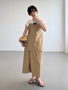 「MOHI（モヒ）のアイテム」を使った、のんさん（レディース・162cm）の夏コーディネート