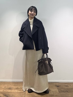 「MOHI（モヒ）のアイテム」を使った、のんさん（レディース・162cm）の秋コーディネート