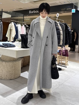 「アイテム（ステンカラーコート）」を使った、のんさん（レディース・162cm）の秋コーディネート