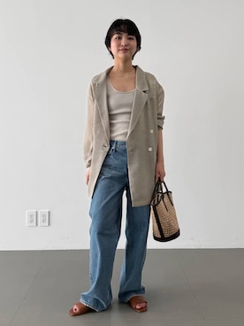 「アイテム（ジャケット/アウター）」を使った、のんさん（レディース・162cm）の春コーディネート