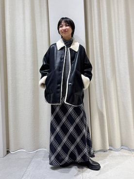 「MOHI（モヒ）のアイテム」を使った、のんさん（レディース・162cm）の秋コーディネート