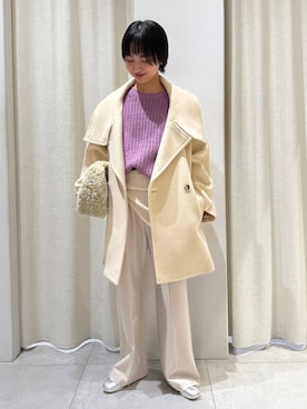 「アイテム（バンダナ/スカーフ）」を使った、のんさん（レディース・162cm）の秋コーディネート