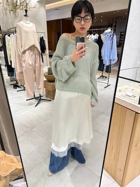 「BABYLONE（バビロン）のアイテム」を使った、のんさん（レディース・162cm）の春コーディネート