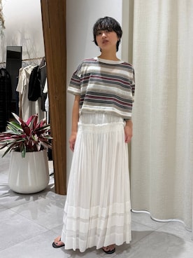 「BABYLONE（バビロン）のアイテム」を使った、のんさん（レディース・162cm）の夏コーディネート