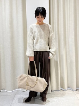 「アイテム（キーホルダー）」を使った、のんさん（レディース・162cm）の秋コーディネート