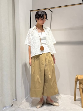 「BABYLONE（バビロン）のアイテム」を使った、のんさん（レディース・162cm）の夏コーディネート